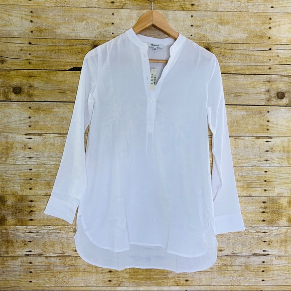 Madewell White Wellspring Tunic Popover XXS - Picture 4 of 8